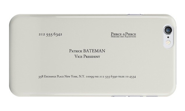 Patrick Bateman business card iPhone case