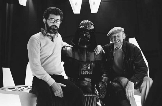 George Lucas, David Prowse and Irvin Kershner