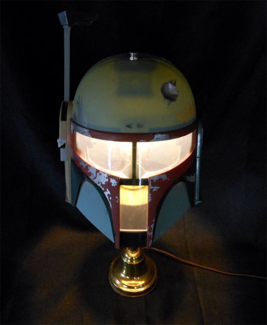 DIY Boba Fett Helmet Lamp