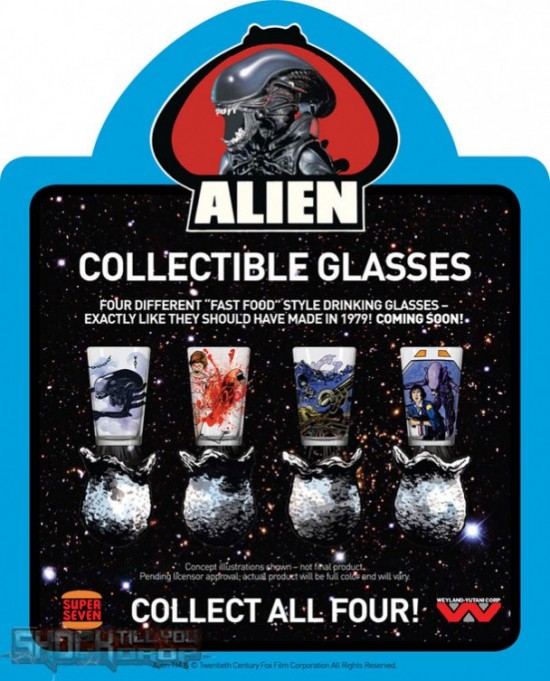 Alien Old School Collectible Glasses from Super7