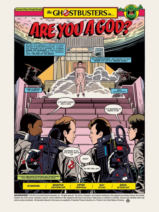 Matthew Skiff's Ghostbusters comic art print