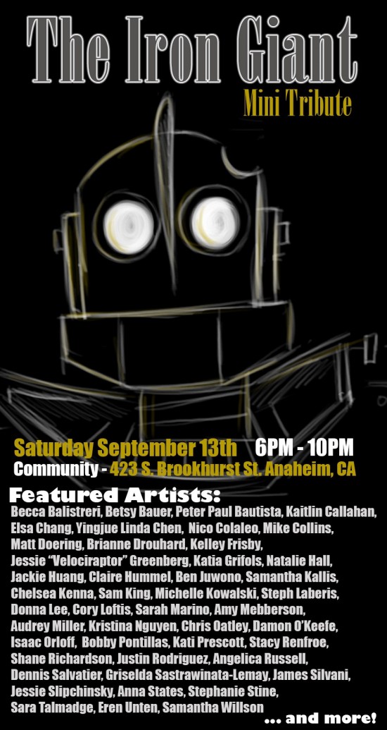 Iron Giant art show