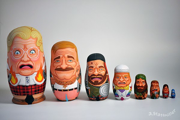 Robin Williams nesting dolls