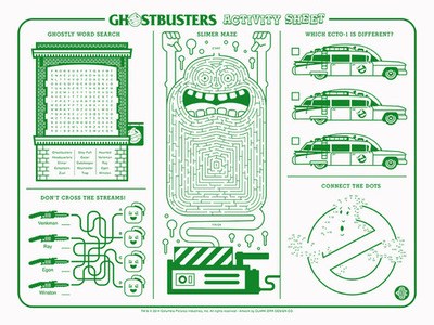 Ghostbusters activity sheet