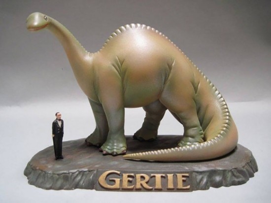 Gertie the Dinosaur and Winsor McCay Figurine
