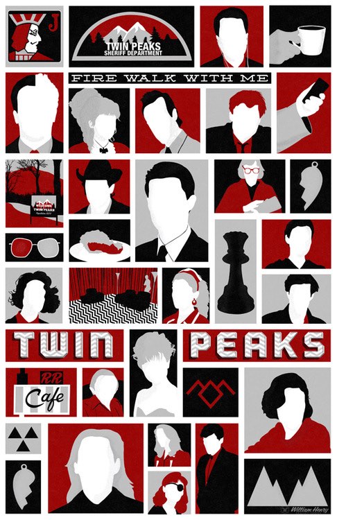 Twin Peaks poster by William Henry