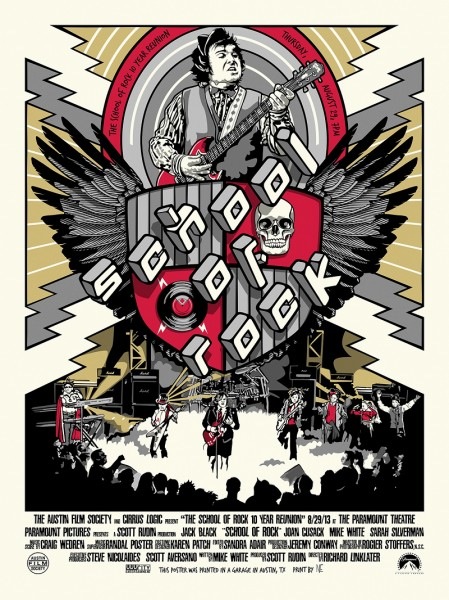 Odd City Creative's Limited Edition Poster for SCHOOL OF ROCK