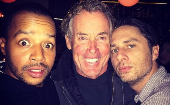 Zach Braff, Donald Faison, and John C. McGinley have mini 'Scrubs' reunion