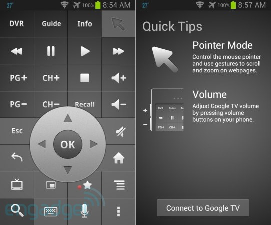 Google TV Remote app 