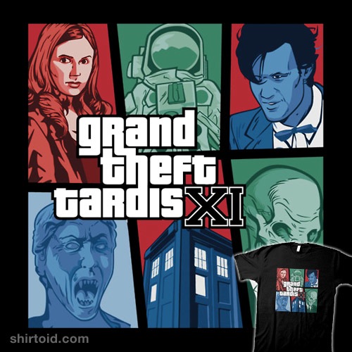 Grand Theft Tardis Eleven t-shirt
