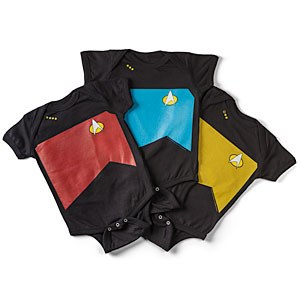 Star Trek TNG Uniform Baby Bodysuits