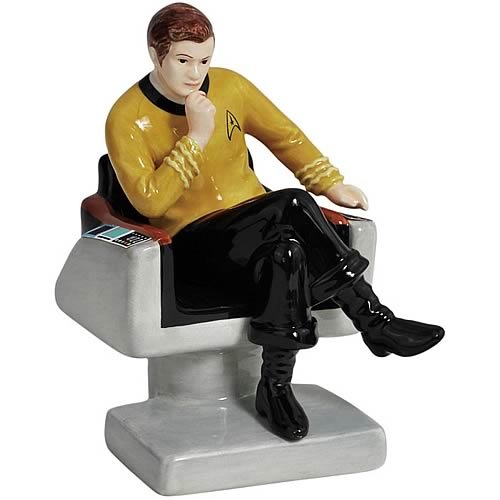 Star Trek Captain Kirk on Chair Salt and Pepper Shakers