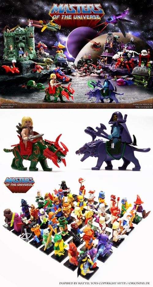 Masters of the Universe LEGO Replicas from Alex Jones