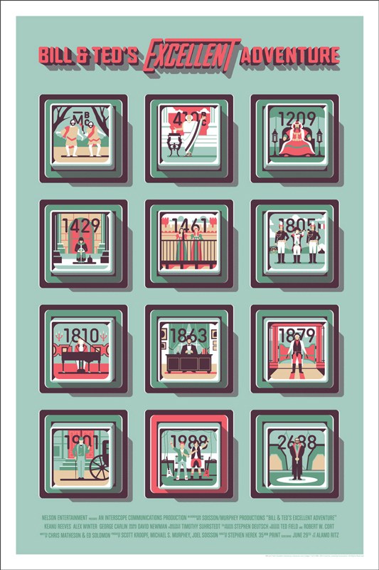 DKNG Bill & Ted Posters From Mondo