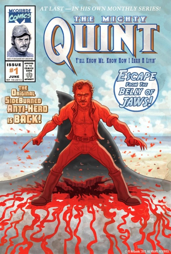 PJ McQuade's Wolverine/Jaws mash-up comic book cover