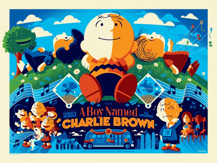 A BOY NAMED CHARLIE BROWN PRINT BY TOM WHALEN