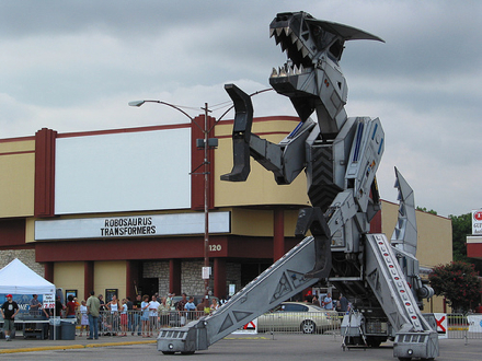 Robosaurus at the Alamo