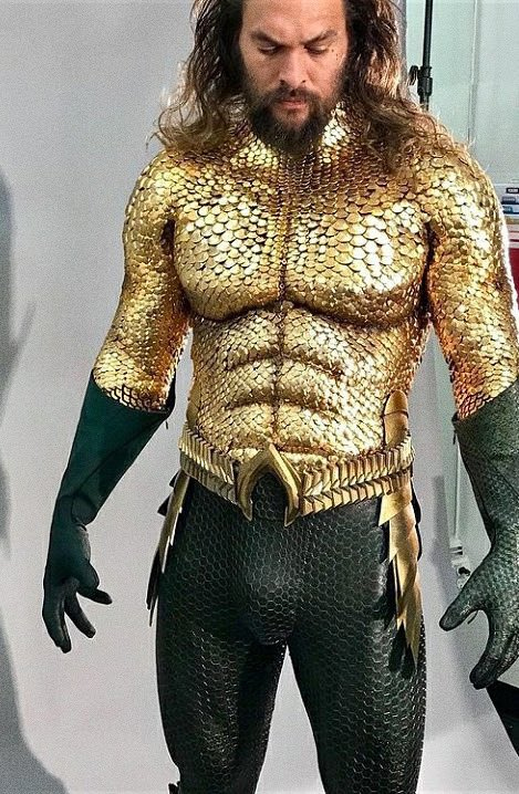 Aquaman Costume Test with Jason Momoa