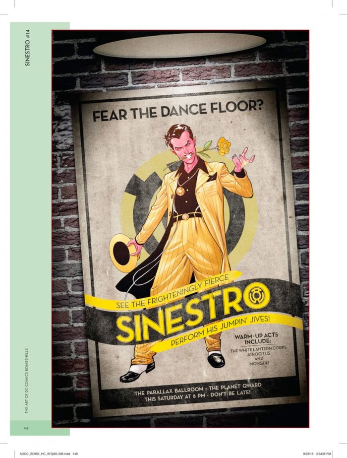 Art of DC Bombshells Sinestro