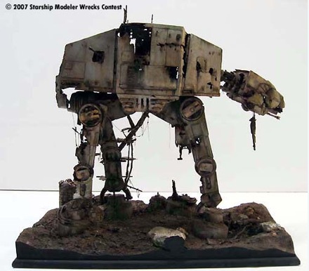 Abandoned Refuge AT-AT Star Wars Model