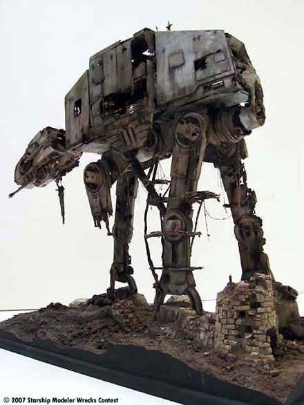 Abandoned Refuge AT-AT Star Wars Model