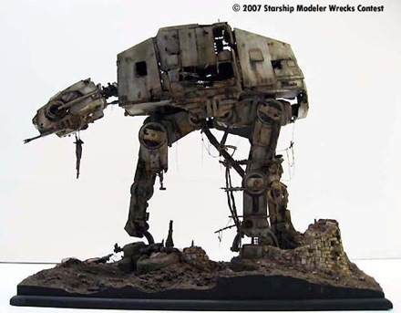 Abandoned Refuge AT-AT Star Wars Model