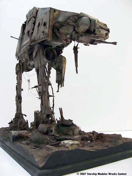 Abandoned Refuge AT-AT Star Wars Model