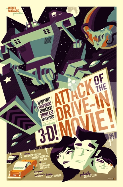 attack of the drive-in movie poster