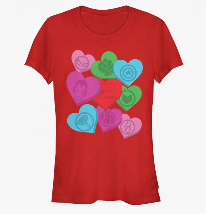 Avengers Candy Heart Shirts