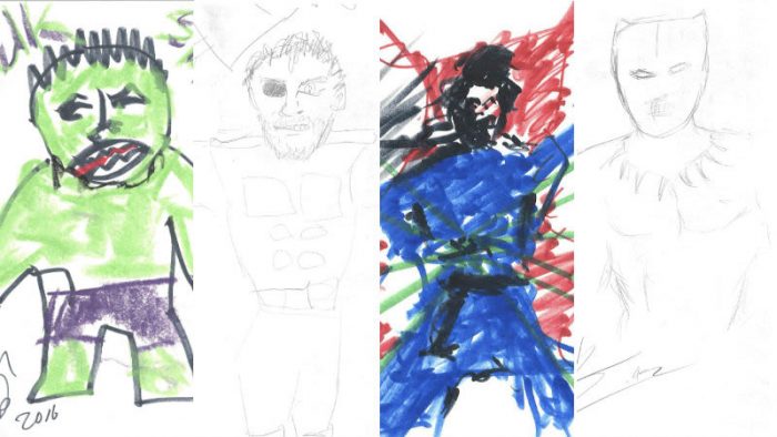 Avengers Charity Drawings