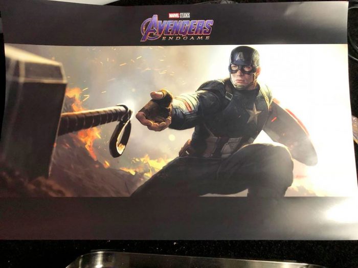 Avengers Endgame Concept Art - Captain America and Mjolnir