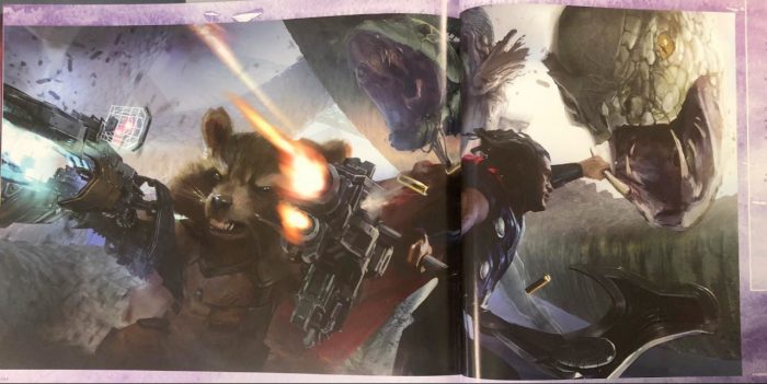 Avengers: Infinity War Concept Art - Thor and Rocket Raccoon