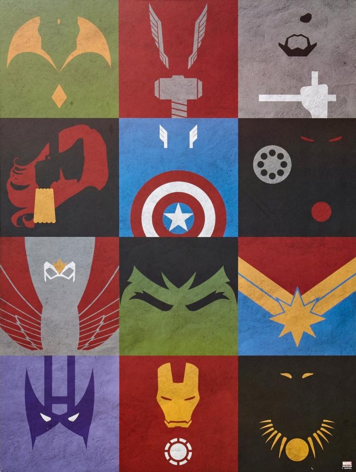Avengers Minimal Wall Art