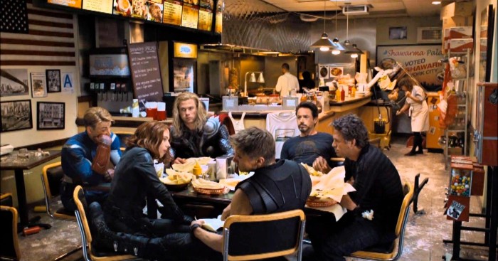 The Avengers - Shawarma Scene