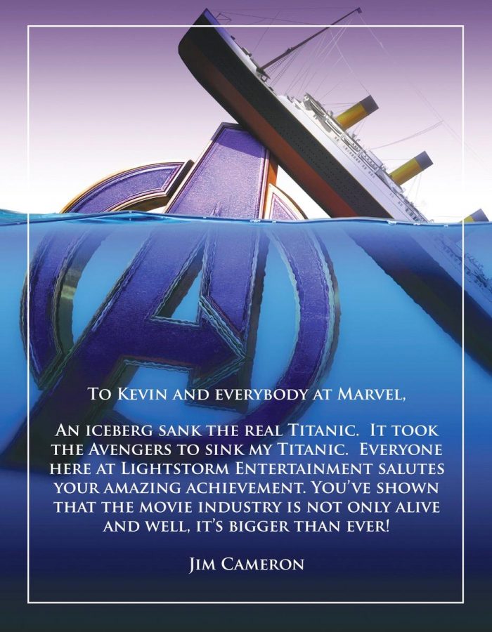 James Cameron Congratulates Avengers Endgame