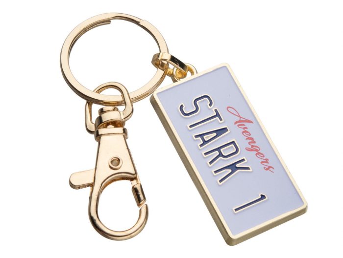 Tony Stark License Plate Keychain