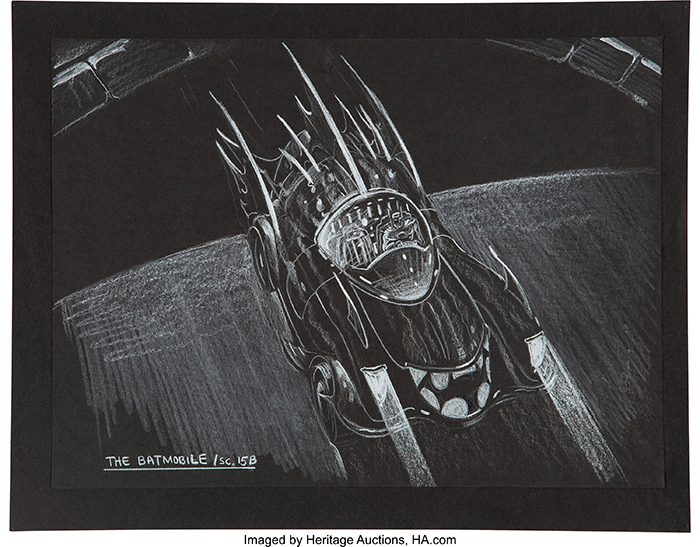 Batman 1989 Batmobile Concept Art