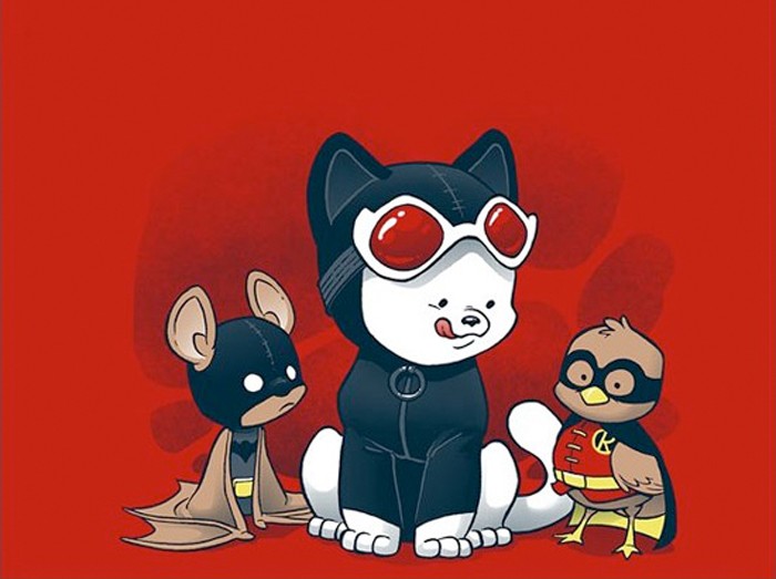 Batman, Catwoman and Robin Animals