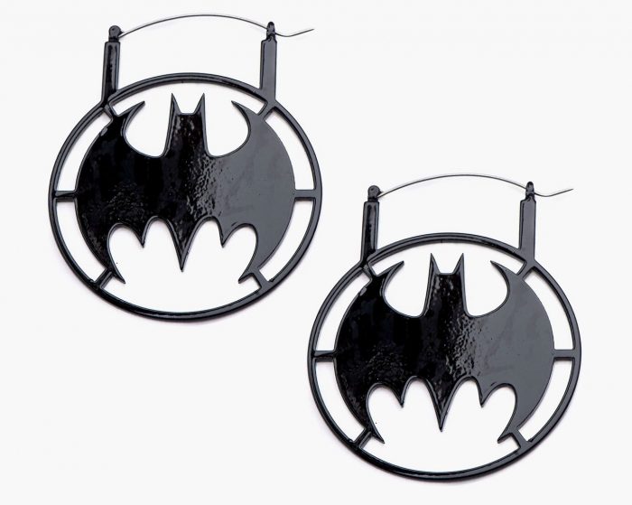 Batman Hoop Earrings