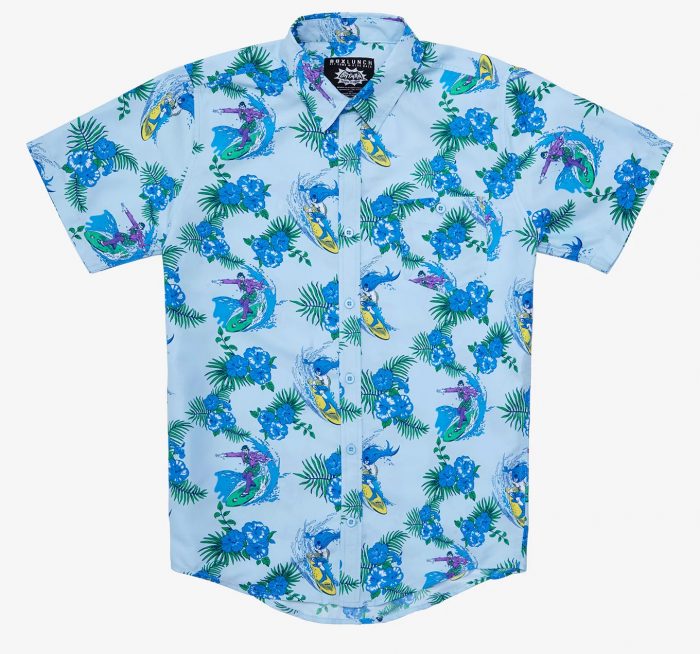 Batman and Joker Surfing Button Up Shirt