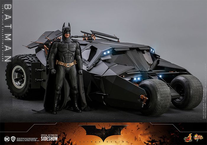 Batman Begins - Hot Toys Figure and Tumbler