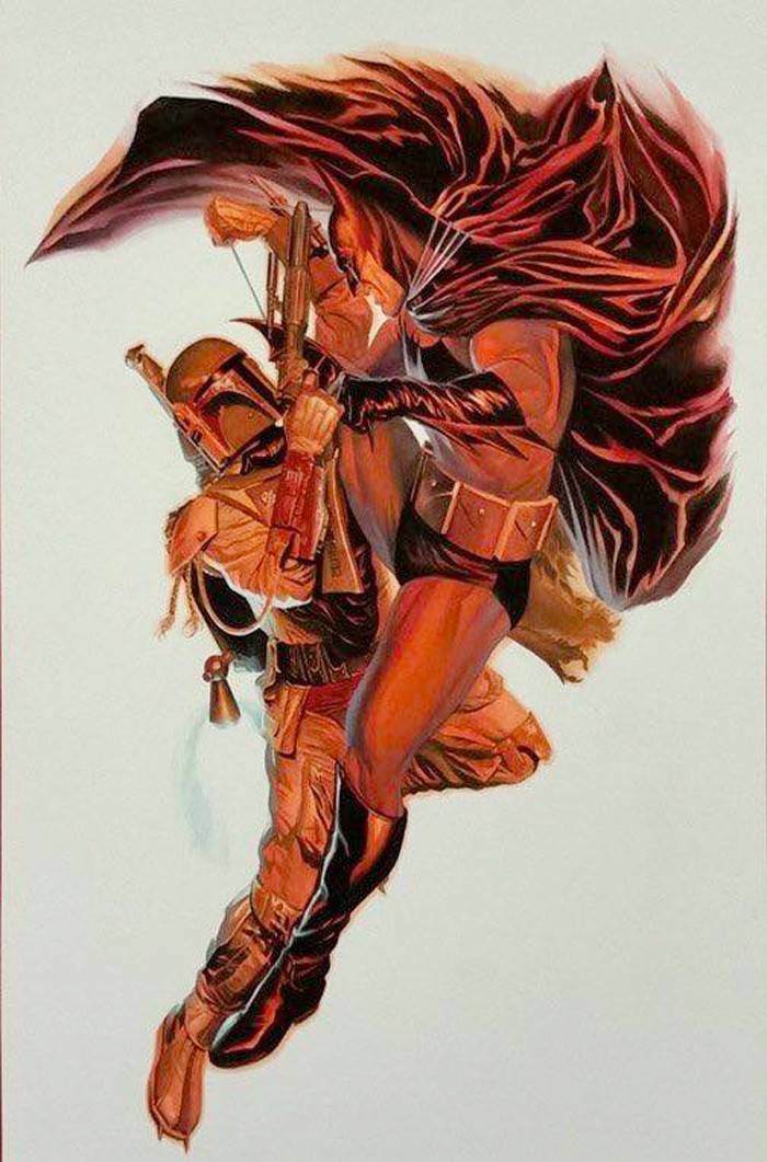 Batman vs Boba Fett by Alex Ross