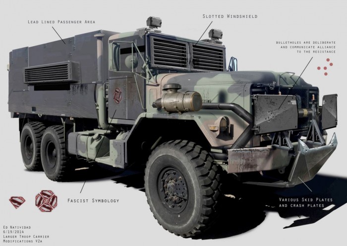 Batman v Superman Concept Art - Knightmare Vehicles