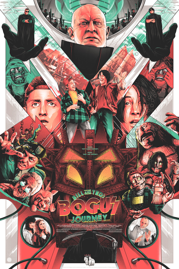 bill and ted's bogus journey poster