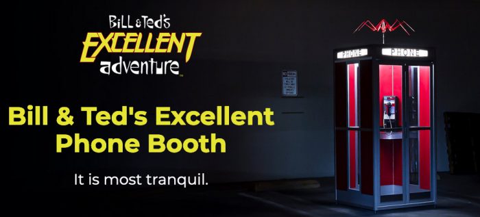 Bill and Ted's Excellent Adventure Phone Booth Replica
