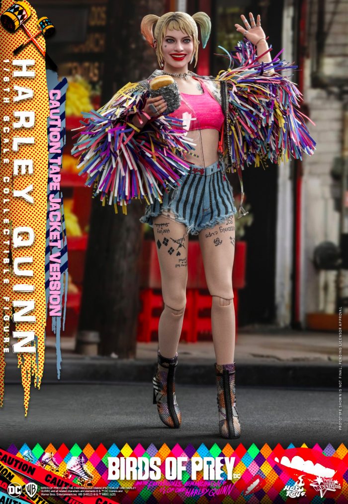 Birds of Prey - Harley Quinn Caution Tape Jacket Hot Toys Figure