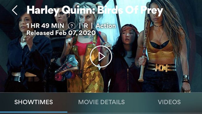 Birds of Prey Title Change - AMC Theatres