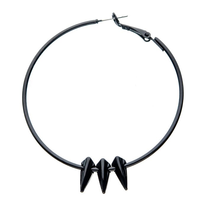 Black Panther Hoop Earrings