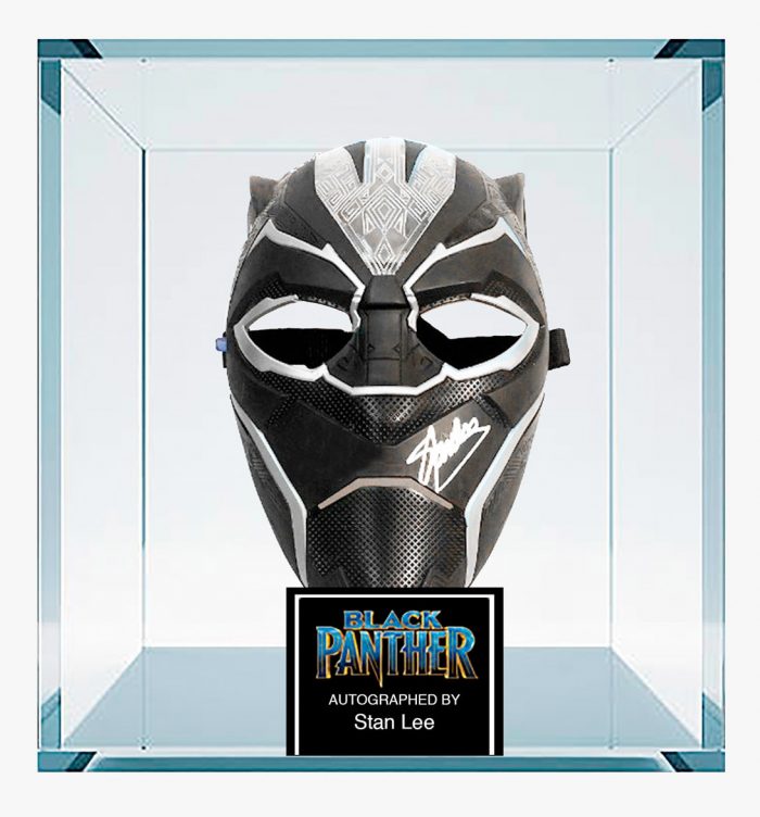 Black Panther Mask Signed by Stan Lee