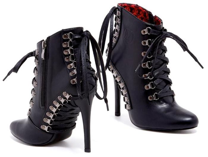 Black Widow Heel Boots